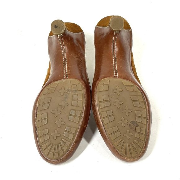 Cole Haan Shoes Womens 7.5 B Tan Amber Suede Devon Clog Mules‎ Heel Bohemian - Picture 13 of 13